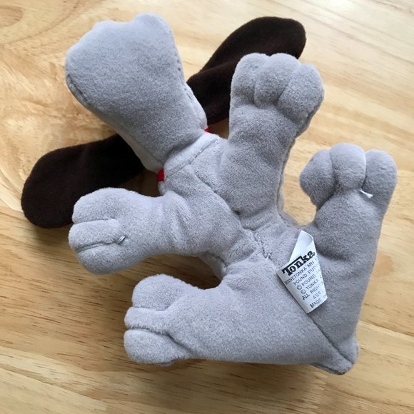Vintage 1980s Tonka Pound Puppies Grey with Brown Spots 🐶 - Picture 9 of 14
